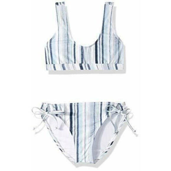 Splendid Other - Splendid Line Of Sight Hi Neck Top Tunnel Bottom Bikini Set Girls 7 Blue
